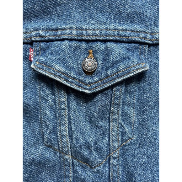 Vintage Levi Strauss Jean‎ Jacket Red Tag 70507 4890 Made In USA Size XL - Picture 5 of 11